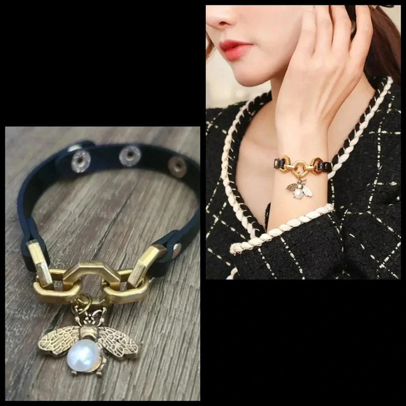 Leather bee bracelet belt new - Picture 8 of 8